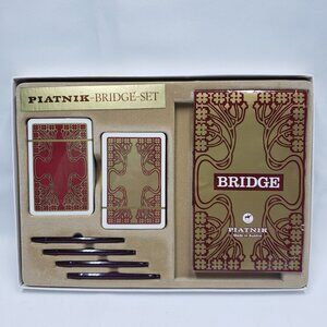 Bridge Set Piccadilly Piatnik Vienna 2874 Bridge Set Playing Cards Scorecards